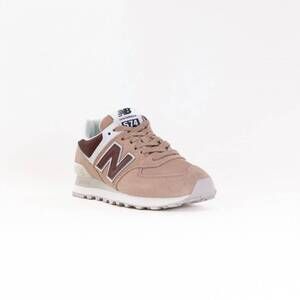 NEW NEW BALANCE women's 574 shoe in flat taupe/oak/turtle dove
